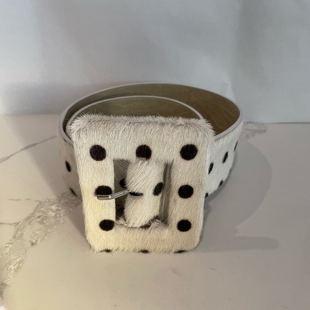 Fabulous Alice & Olivia hair on hide statement belt!
